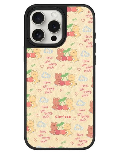 iPhone Leather Grip - Cherry Bear