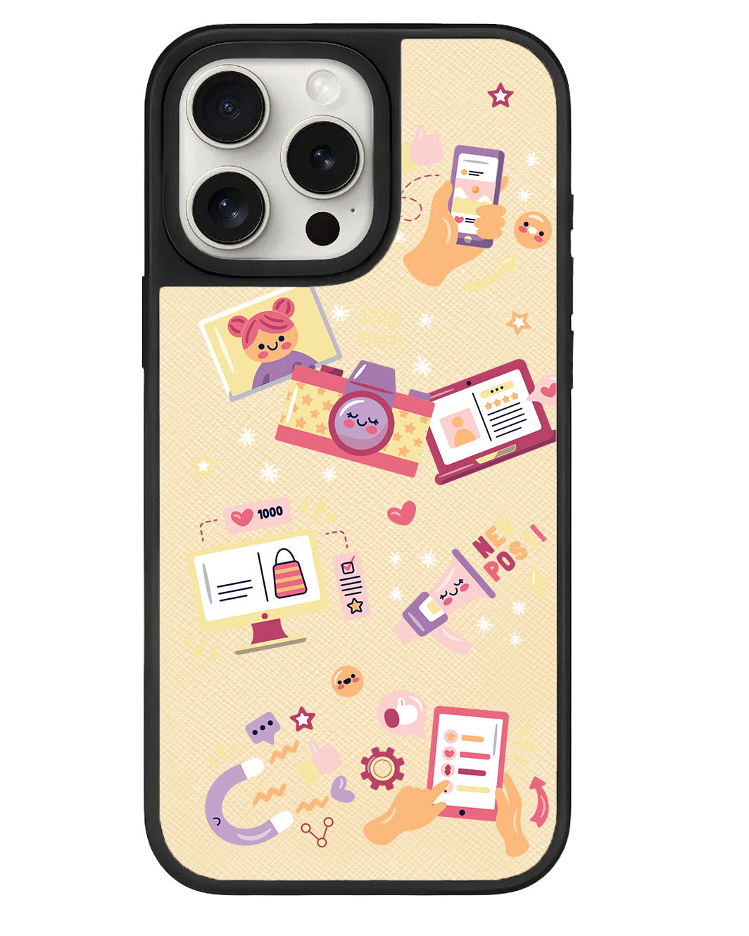iPhone Leather Grip - Content Creator