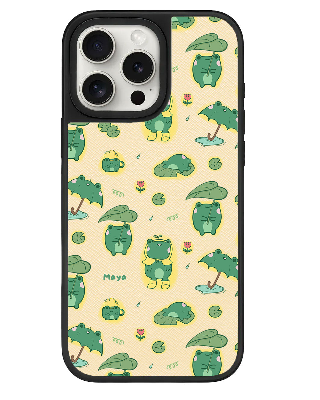 iPhone Leather Grip - Happy Rain