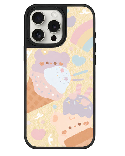 iPhone Leather Grip - Ice Cream for Teddy