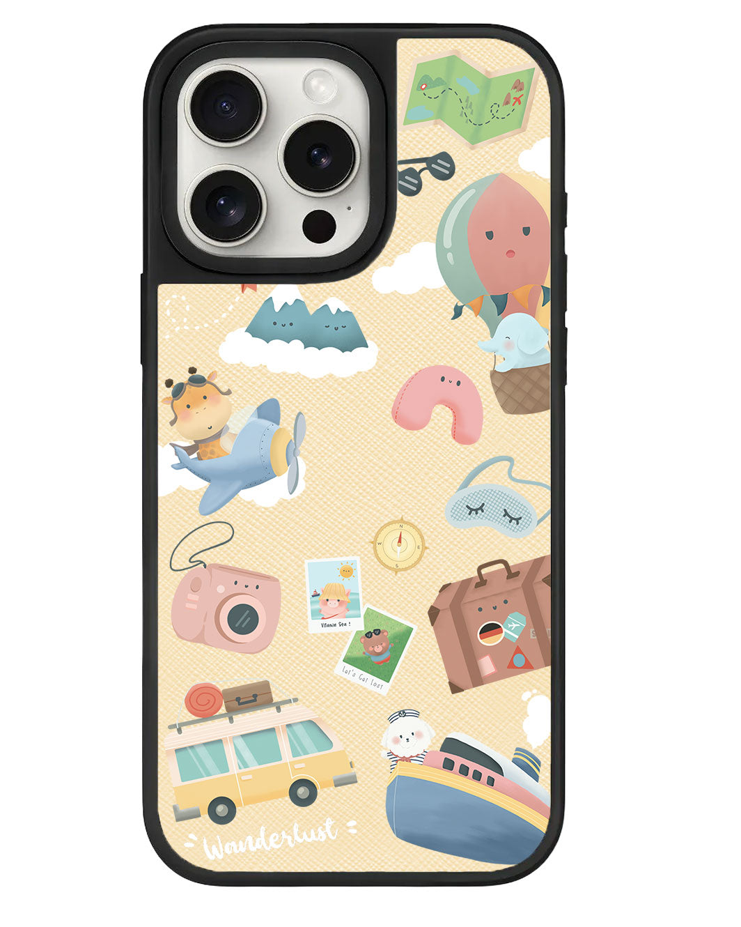 iPhone Leather Grip Case - Travel