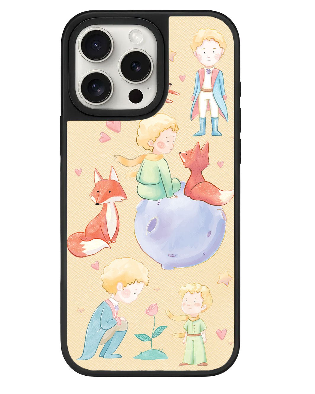 iPhone Leather Grip Case - Little Prince & Fox