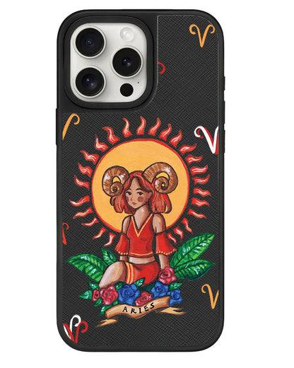 iPhone Leather Grip - Aries