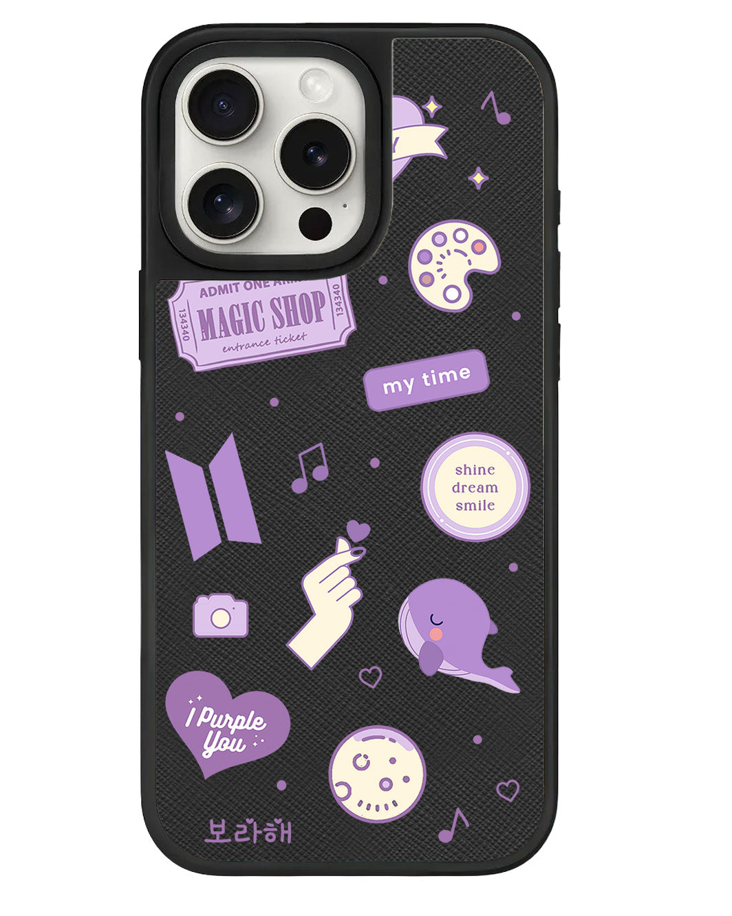 iPhone Leather Grip - BTS Sticker Pack