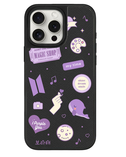 iPhone Leather Grip - BTS Sticker Pack