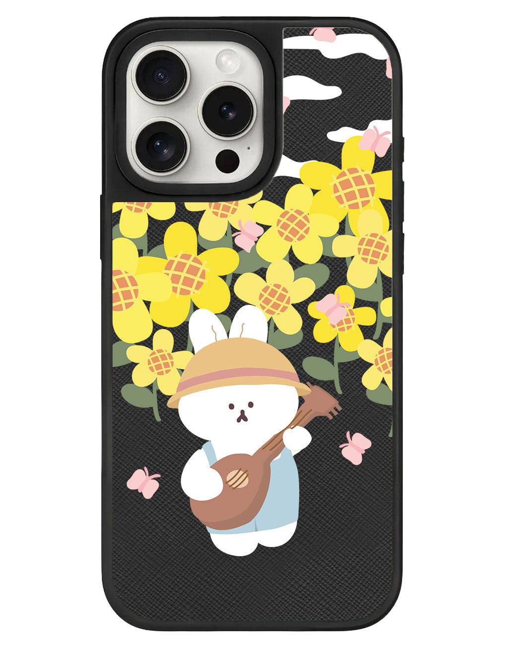 iPhone Leather Grip - Bunny Ukulele