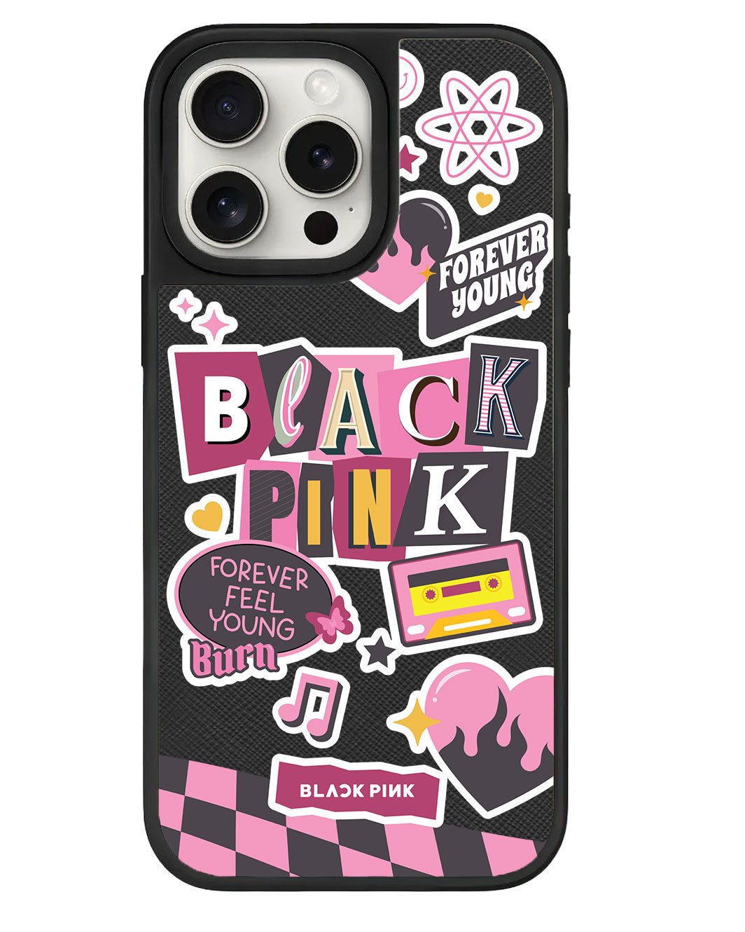 iPhone Leather Grip Case - Blackpink Forever Young