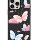 iPhone Leather Grip Case - Butterfly & Clouds