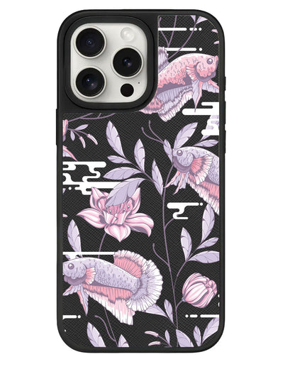 iPhone Leather Grip - Fish & Floral 1.0