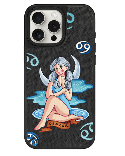 iPhone Leather Grip - Cancer