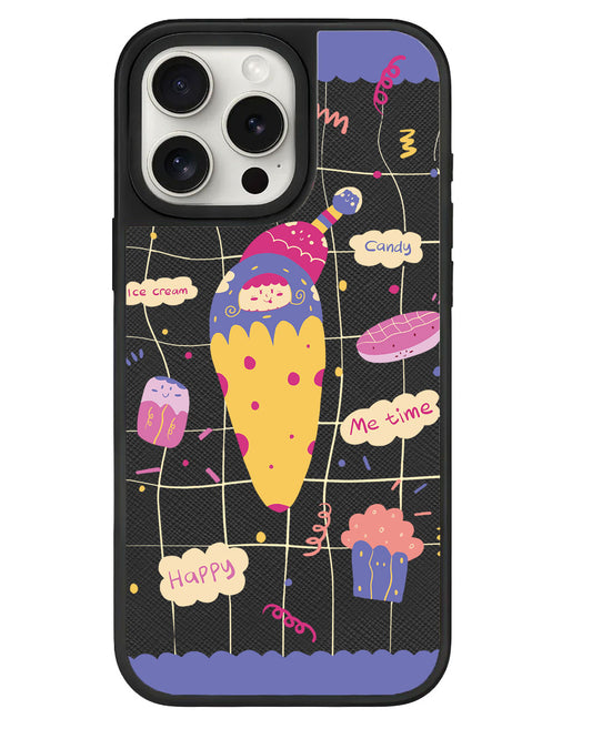 iPhone Leather Grip - Candy Doodle