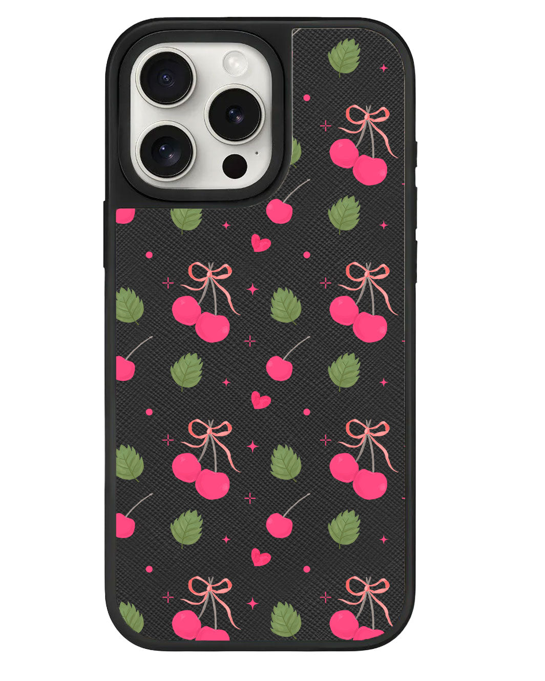 iPhone Leather Grip - Coquette Cherry
