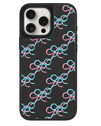iPhone Leather Grip - Coquette Overlap Bow