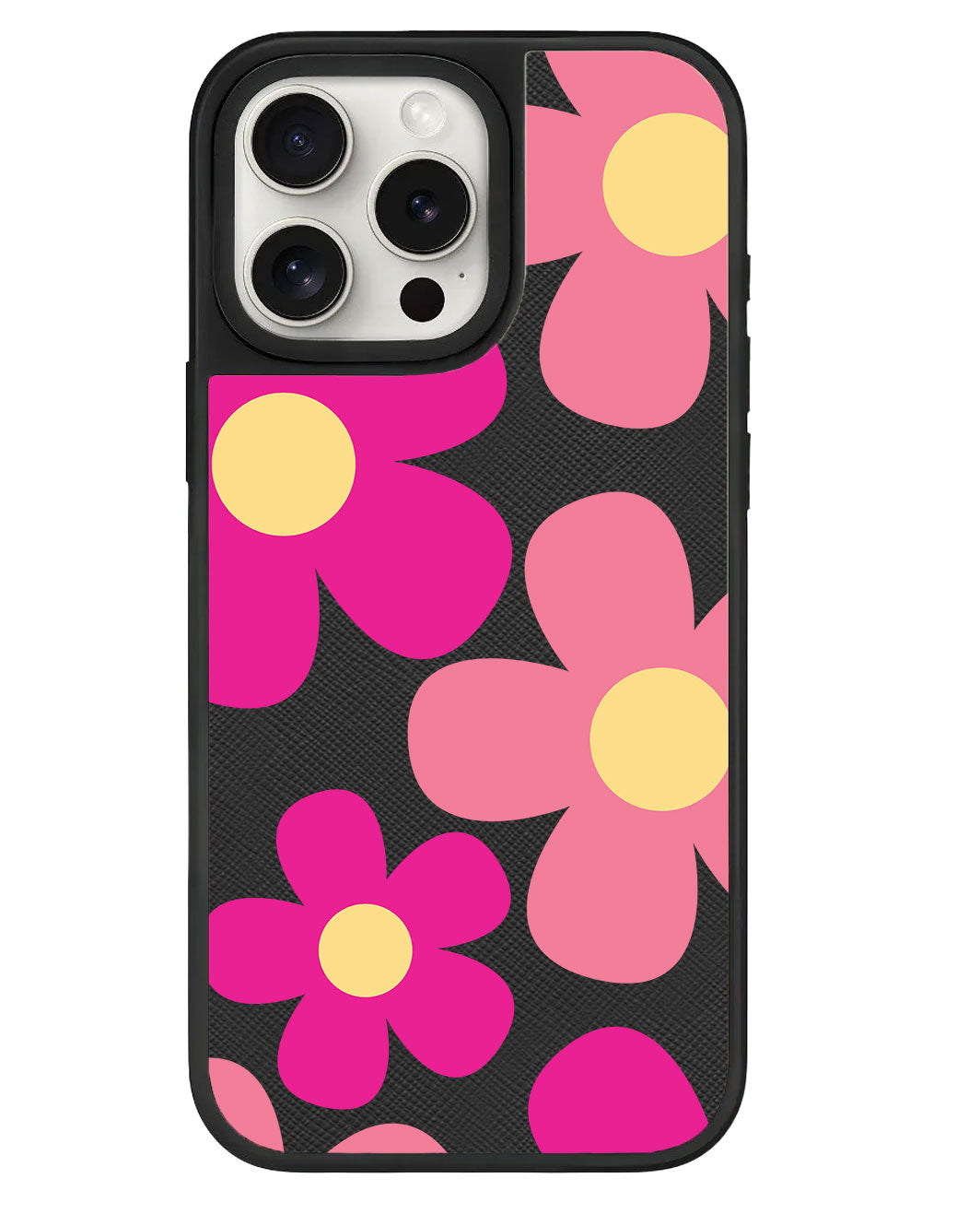 iPhone Leather Grip Case - Daisy Delight