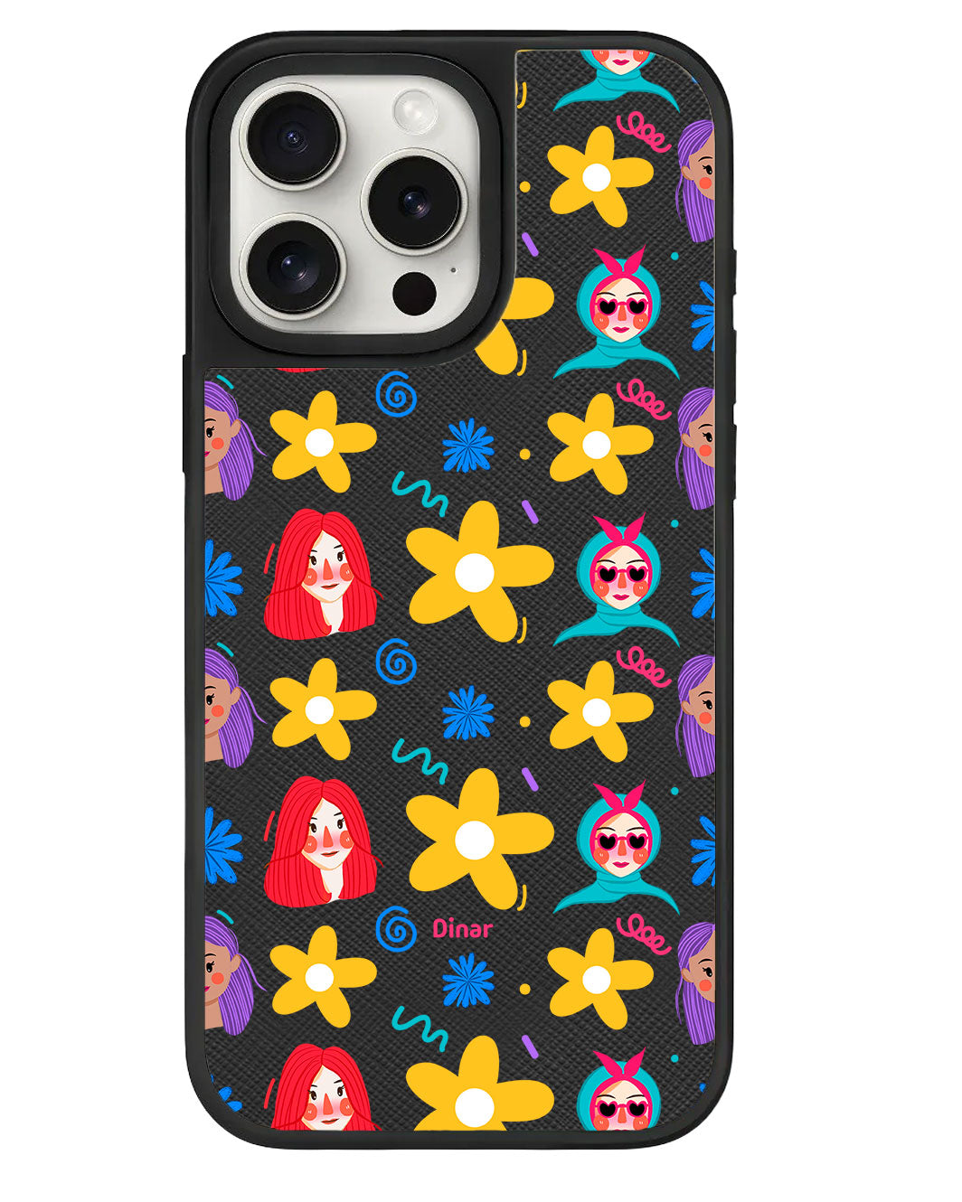 iPhone Leather Grip - Daisy Faces