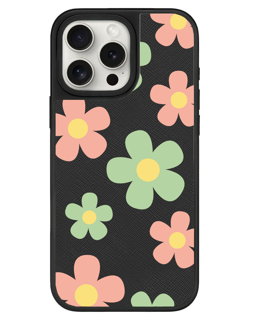 iPhone Leather Grip Case - Daisy Spring