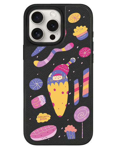 iPhone Leather Grip - Dessert Doodle