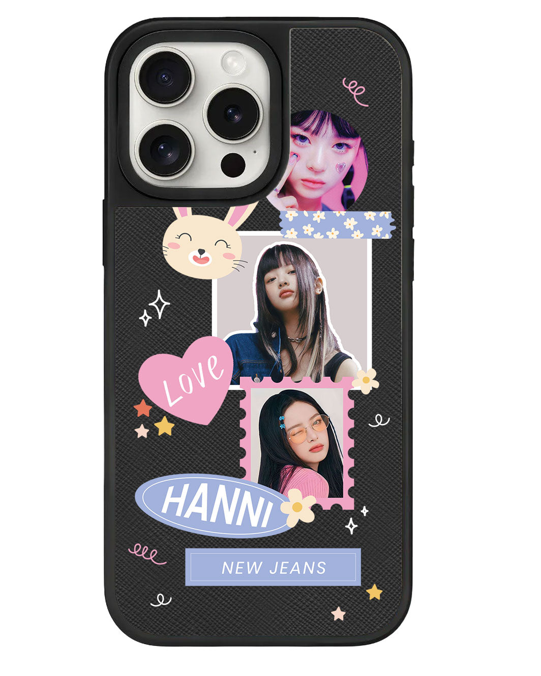 iPhone Leather Grip - Face Grid Frame