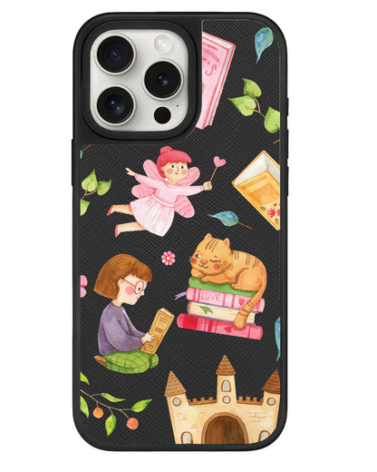 iPhone Leather Grip - Fairy Cat