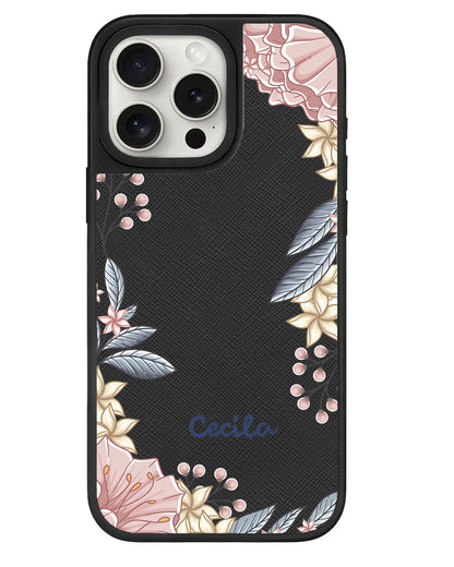 iPhone Leather Grip - Pink Florals