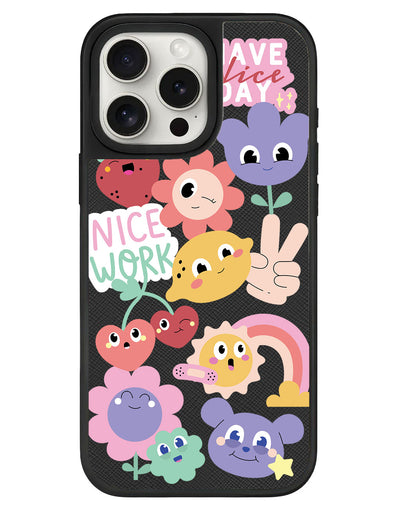 iPhone Leather Grip - Garden Party