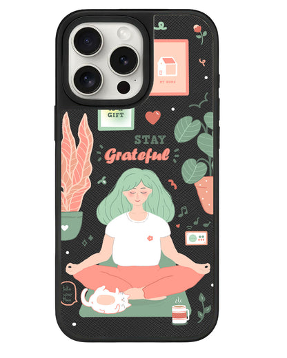 iPhone Leather Grip - Grateful