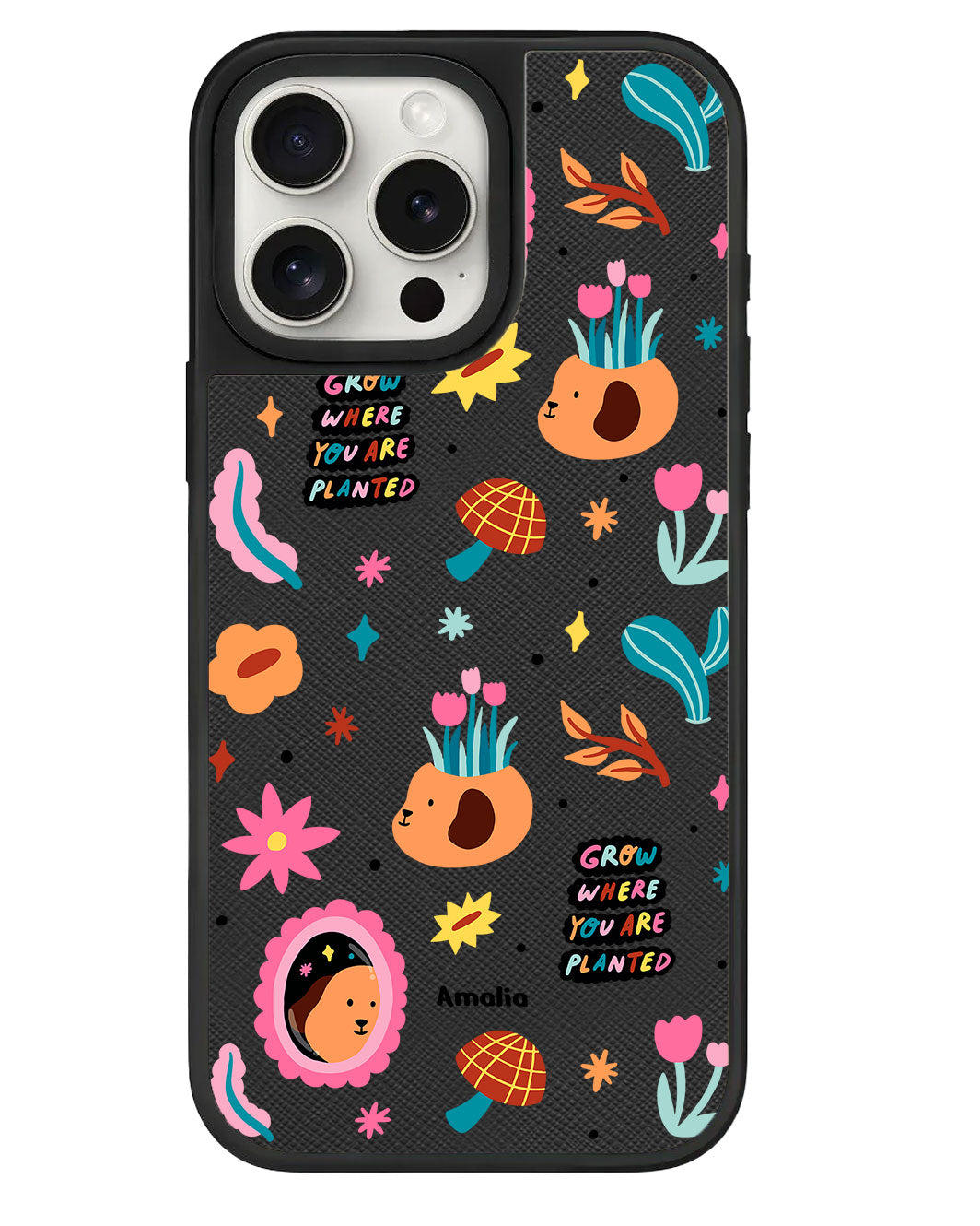 iPhone Leather Grip - Grow and Bloom