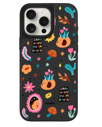 iPhone Leather Grip - Grow and Bloom