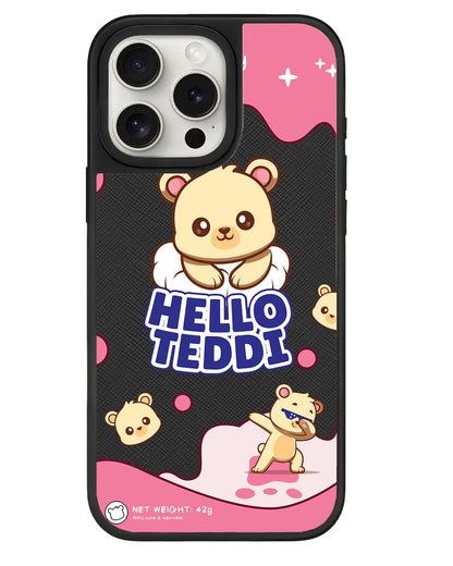 iPhone Leather Grip - Hello Teddy 2.0