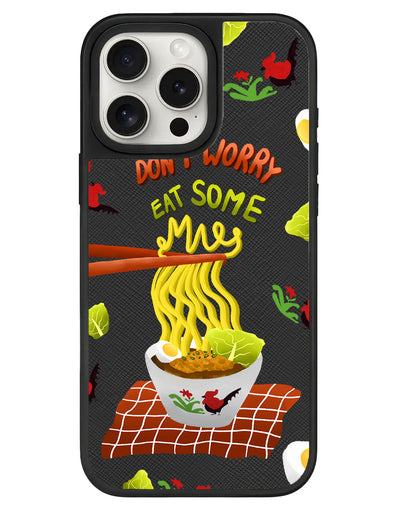 iPhone Leather Grip - Go Eat Some Mie