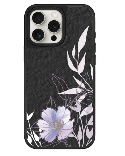 iPhone Leather Grip - Purple Lily