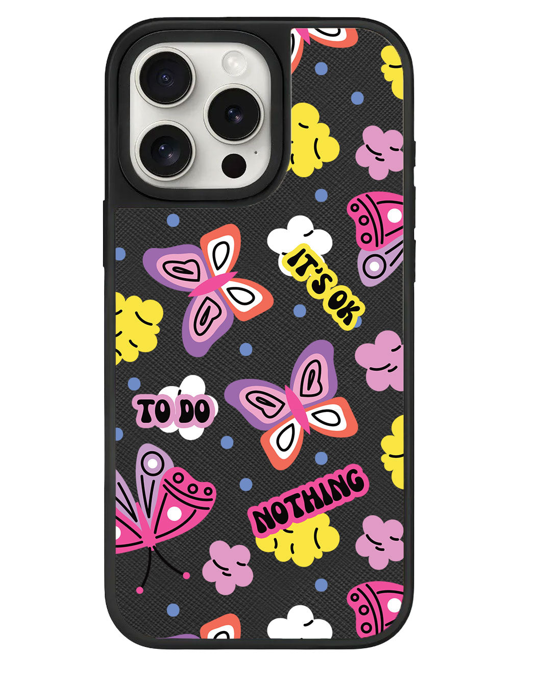 iPhone Leather Grip - It's OK to do Nothing