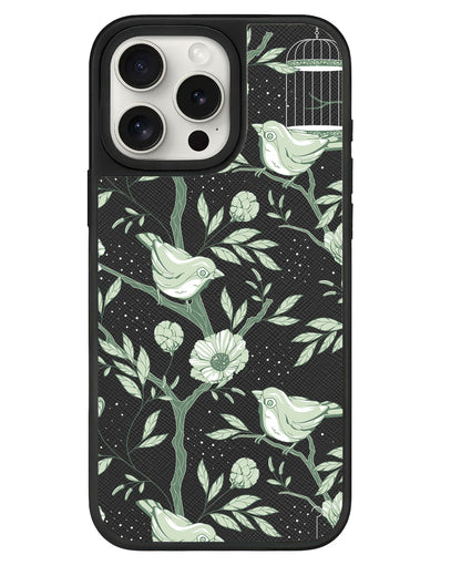iPhone Leather Grip - Lovebird Monochrome 4.0