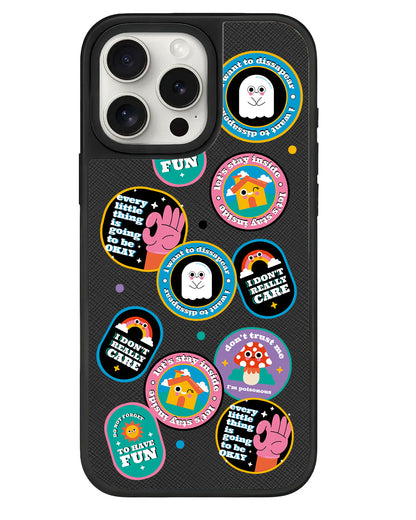 iPhone Leather Grip - Monster Sticker Pack