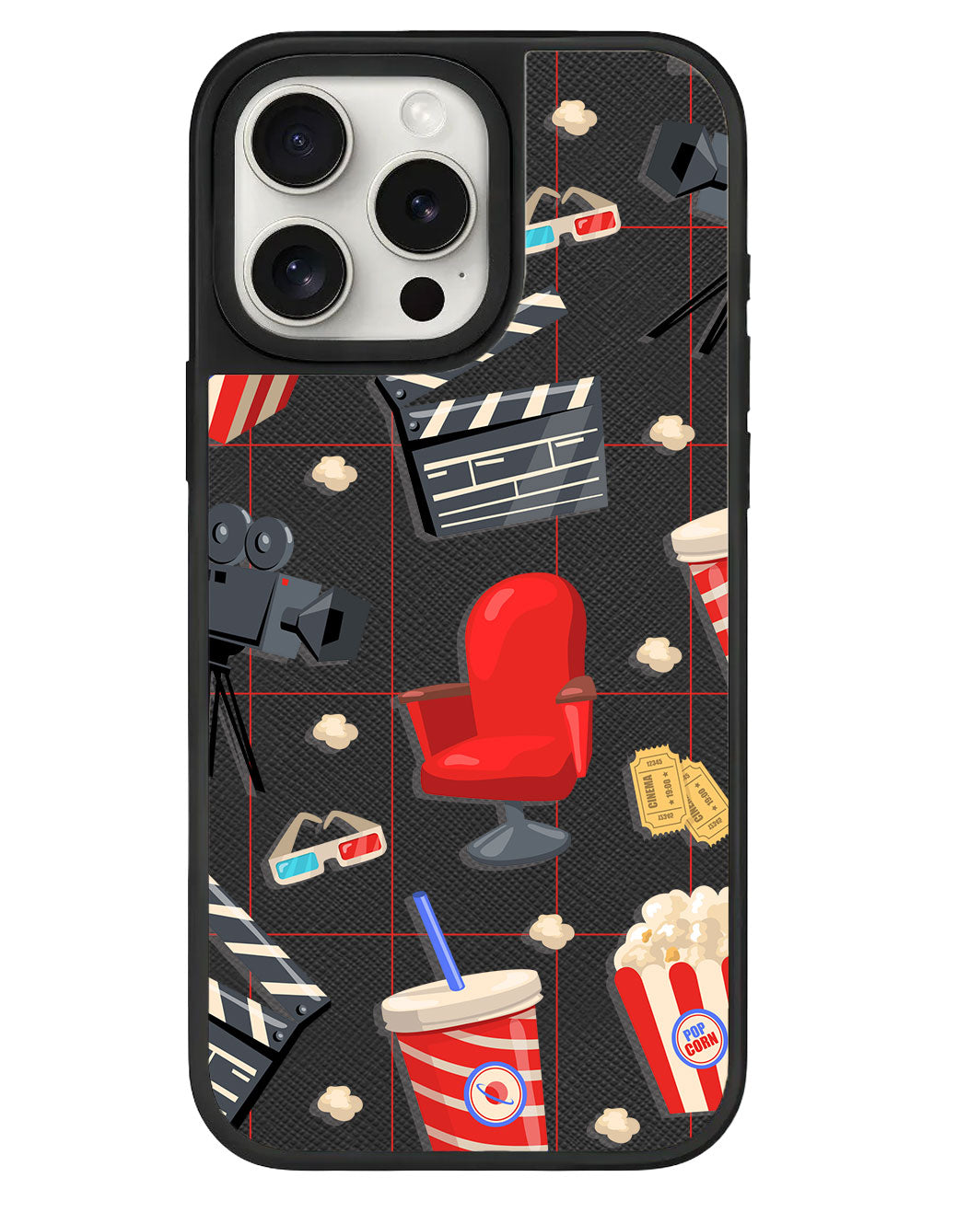 iPhone Leather Grip Case - Movienight