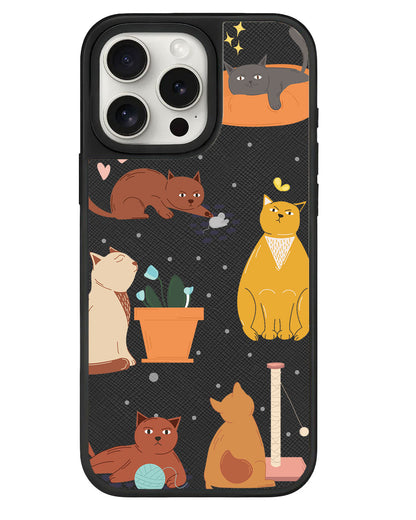 iPhone Leather Grip - Playful Cat 1.0