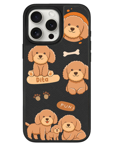 iPhone Leather Grip - Poodle Squad 4.0