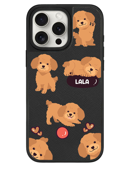 iPhone Leather Grip - Poodle Squad 1.0