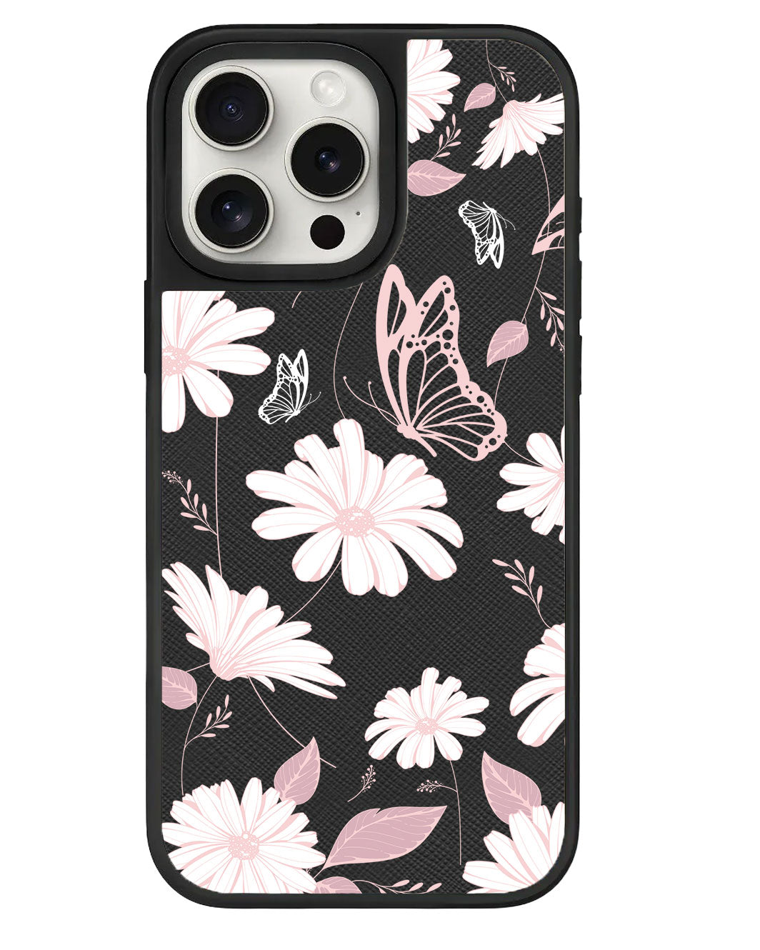 iPhone Leather Grip - Butterfly & Daisy