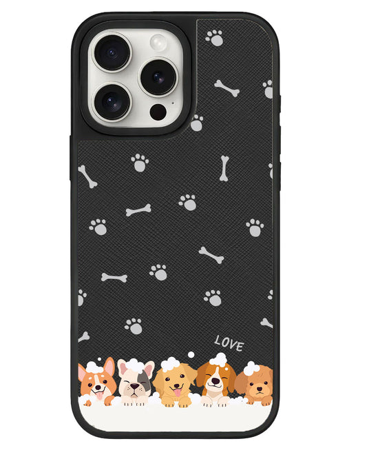 iPhone Leather Grip - Ruff Family 2.0
