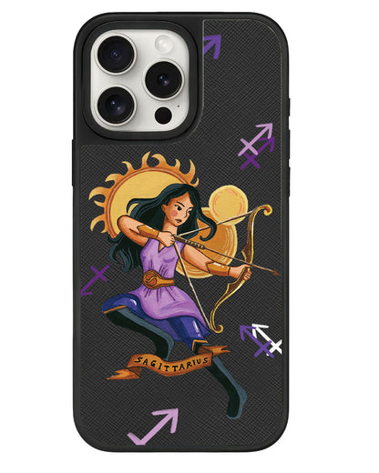 iPhone Leather Grip - Sagittarius