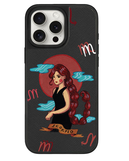 iPhone Leather Grip - Scorpio