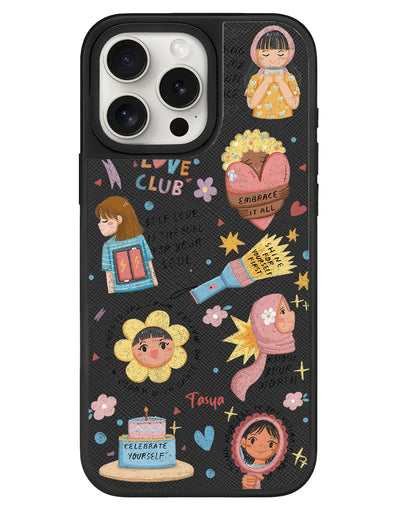iPhone Leather Grip - Self Love Club