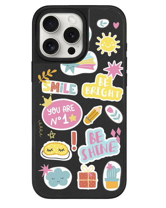 iPhone Leather Grip Case - Self Love Sticker Pack 3.0