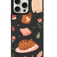 iPhone Leather Grip Case - Sleepy Autumn