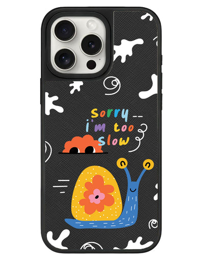 iPhone Leather Grip - Sorry Being Slow