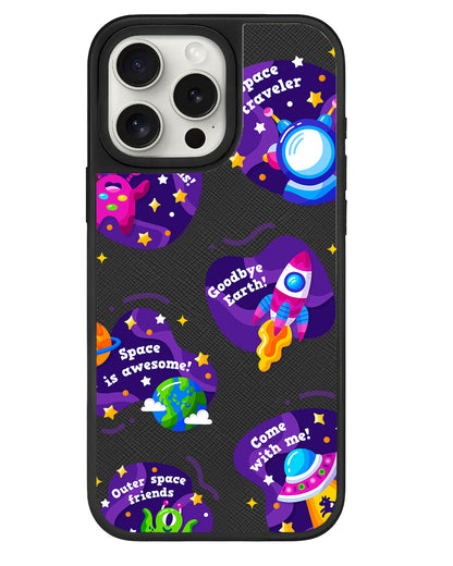 iPhone Leather Grip - Space Traveller