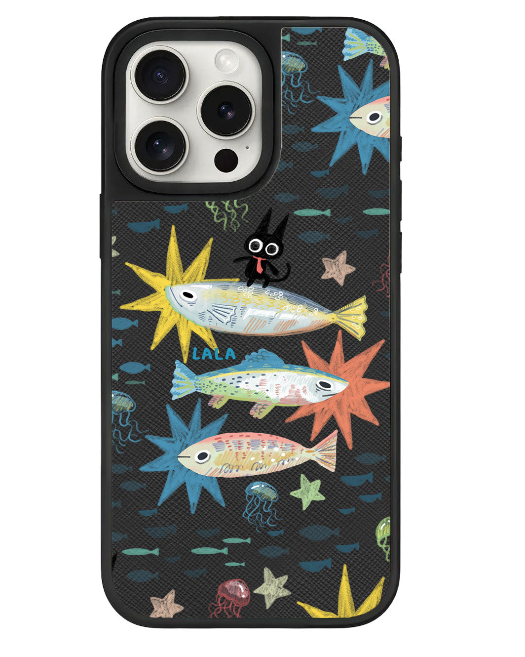 iPhone Leather Grip - The Fish Surfer