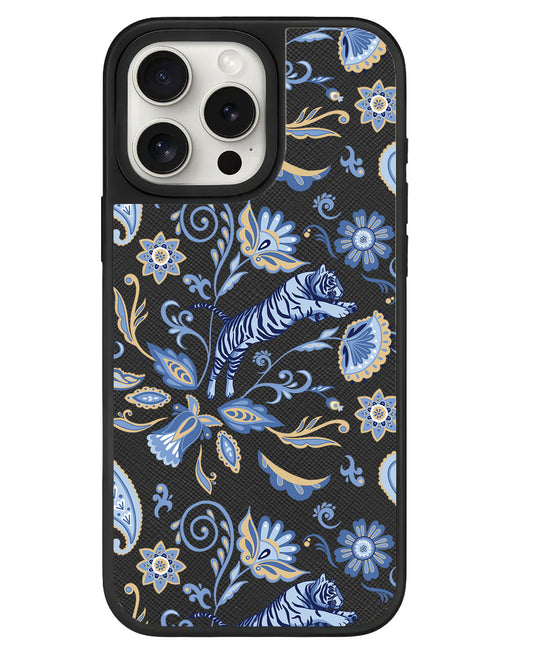 iPhone Leather Grip - Tiger & Floral 1.0
