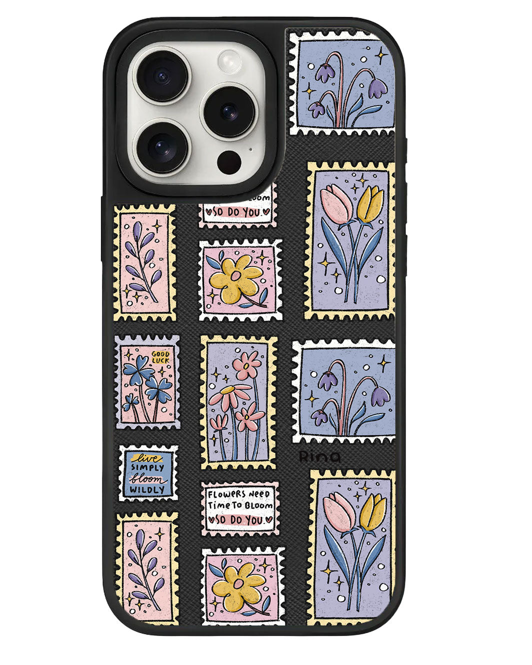 iPhone Leather Grip - Time to Bloom